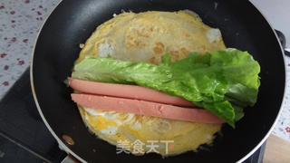 鸡蛋灌饼的做法步骤:7