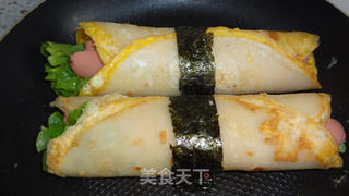 鸡蛋灌饼的做法步骤:8
