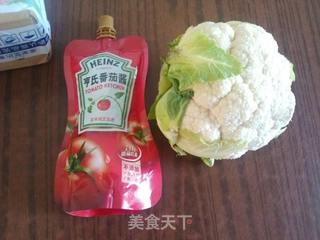 【亨氏茄汁主义】番茄酱炒黑木耳菜花的做法步骤:2