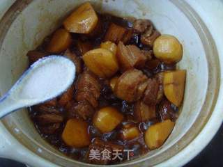 粉糯浓香---茨菰烧肉的做法步骤：7