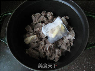 青萝卜炖羊肉的做法步骤:5