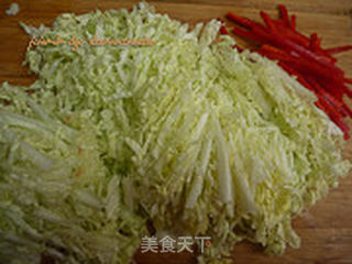 炝拌白菜心的做法步骤:2