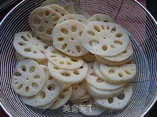 橙汁藕片的做法步骤:4