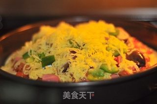 金枪鱼披萨的做法步骤:19