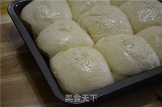 15小时冷藏版免揉至起膜的【果酱手撕面包】的做法步骤:11