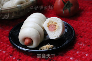 做宝贝爱吃的馒头——火腿肉松馒头卷的做法步骤:10