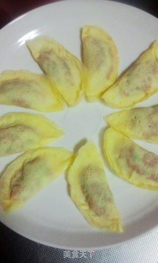 蛋饺的做法步骤:9