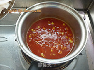 茄汁莲藕的做法步骤:7