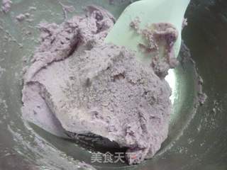无添加健康的紫薯饼干的做法步骤:3