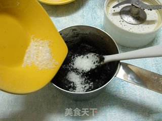 黑芝麻馅的做法步骤:5