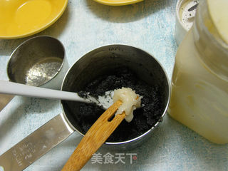 黑芝麻馅的做法步骤:6