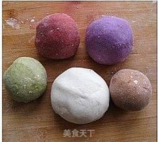 元宵节美味---五彩豆沙汤圆的做法步骤:4