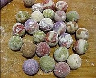 元宵节美味---五彩豆沙汤圆的做法步骤:10