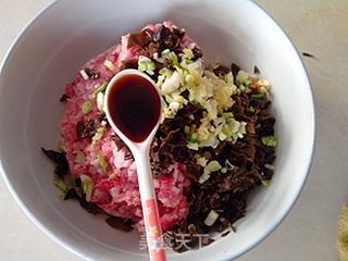 油面筋塞肉的做法步骤:5
