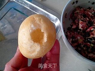 油面筋塞肉的做法步骤:6