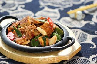 香干回锅肉的做法步骤:12