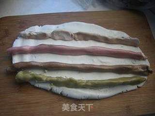 五彩汤圆的做法步骤:4