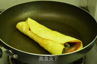 培根蛋卷饼的做法步骤:7