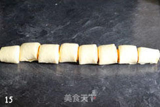 红薯花形面包的做法步骤:15