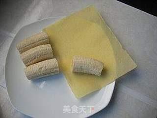 芝麻香蕉卷的做法步骤:2