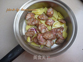 腊肠土豆的做法步骤:7