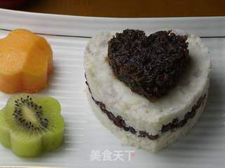 玫瑰蜜豆山药糕的做法步骤:8