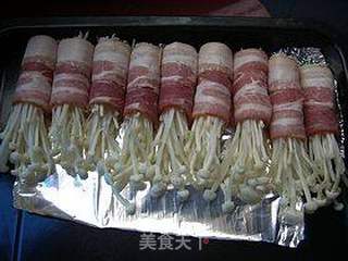 培根金针菇卷的做法步骤:3