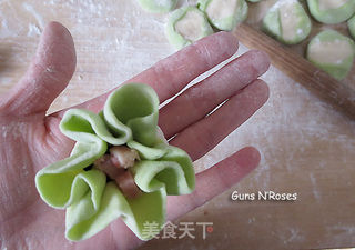 翡翠烧卖的做法步骤:10