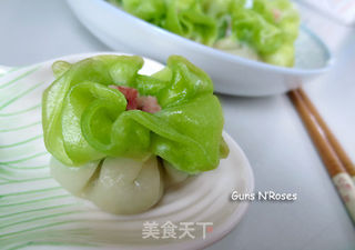 翡翠烧卖的做法步骤:11
