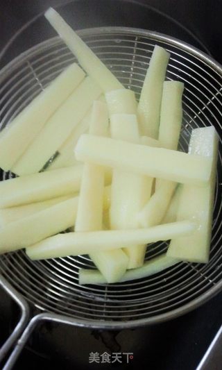 蓝莓山药的做法步骤:4