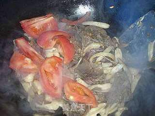 洋葱杏鲍菇炒牛筋的做法步骤:6