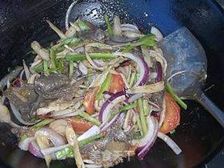 洋葱杏鲍菇炒牛筋的做法步骤:9