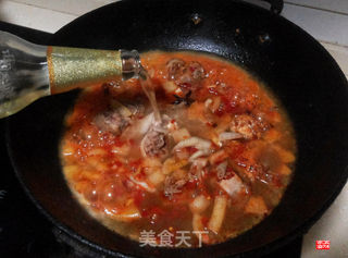 皮带面大盘鸡的做法步骤:9