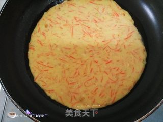 胡萝卜鸡蛋饼的做法步骤:8