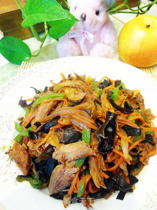 小炒鸭腿肉的做法步骤:7