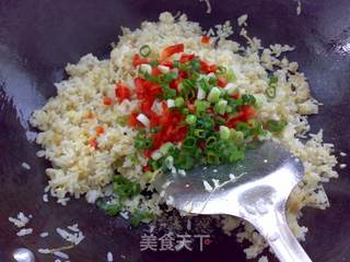瑶柱蛋炒饭的做法步骤:5