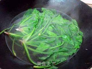 蛋花菠菜粥的做法步骤:3