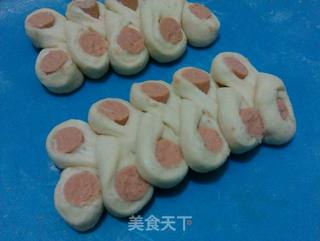 【亨氏番茄酱试用报告】番茄酱奶酪花式面包的做法步骤:8