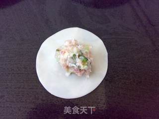 京葱鲜肉烧卖的做法步骤:3