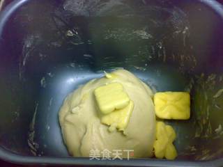 香葱沙拉肉松卷的做法步骤:4