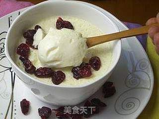 蔓越莓牛奶蒸蛋的做法步骤:7