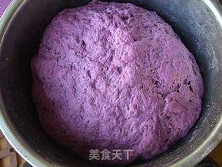 紫薯花样馒头的做法步骤:3