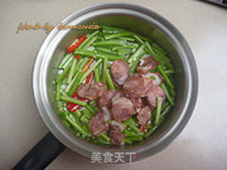 腊肠芹菜的做法步骤:5