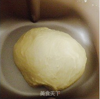 【蜜豆牛奶面包】------充满阳光的早晨的做法步骤:3