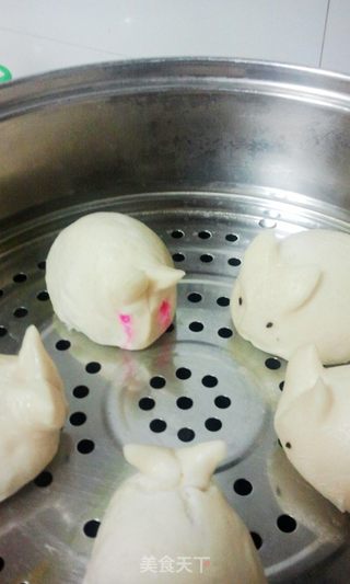兔子馒头的做法步骤:12