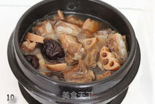 补钙养颜正当时--鲜藕红枣排骨汤的做法步骤:10