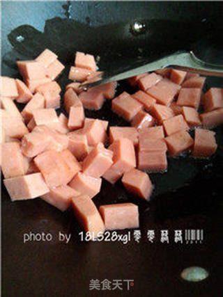 私房菜:双椒炒火腿的做法步骤:3