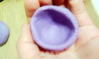 花朵紫薯饼~~~~女人如花的做法步骤:4