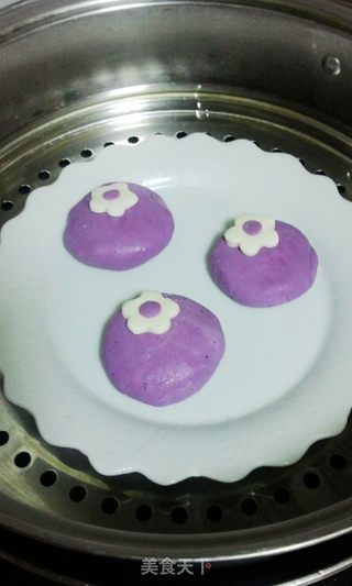 花朵紫薯饼~~~~女人如花的做法步骤:10