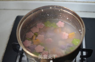 五彩花花面片的做法步骤:10